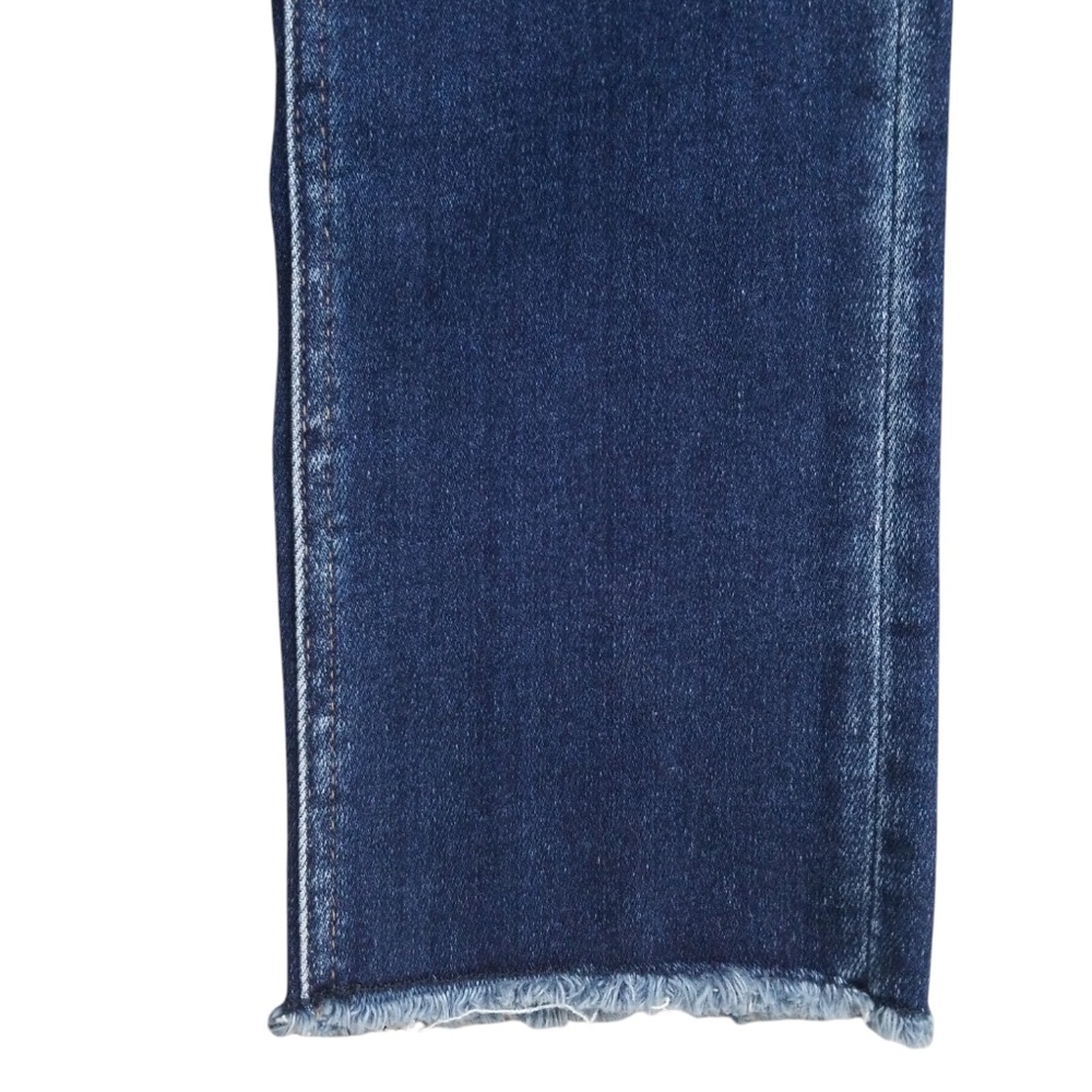 Vervet Blue Stretch High Rise Slim Frayed‎ Hem Crop Jeans Size 25 - Picture 8 of 14